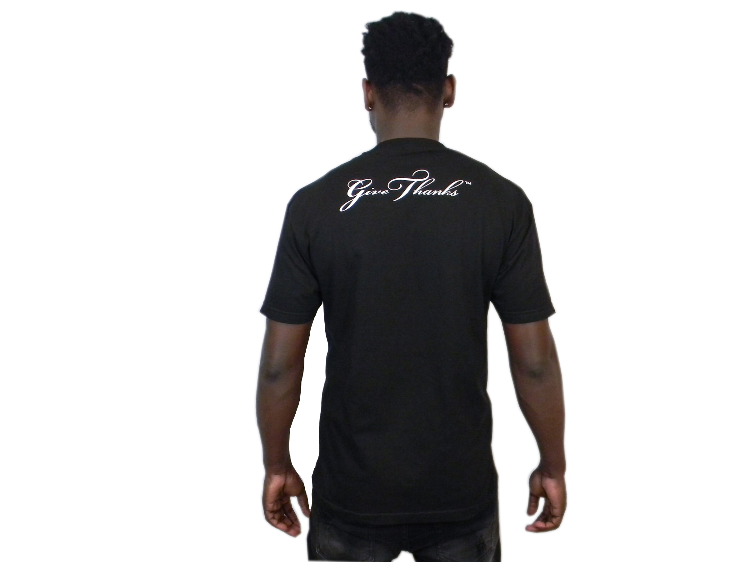 6 - GT Brand t-shirt pour hommes (blanc sur noir)